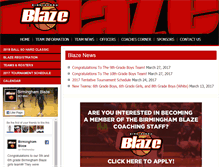 Tablet Screenshot of birminghamblaze.net